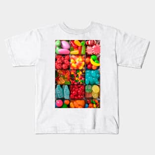 Colorful Candy In Compartments Kids T-Shirt